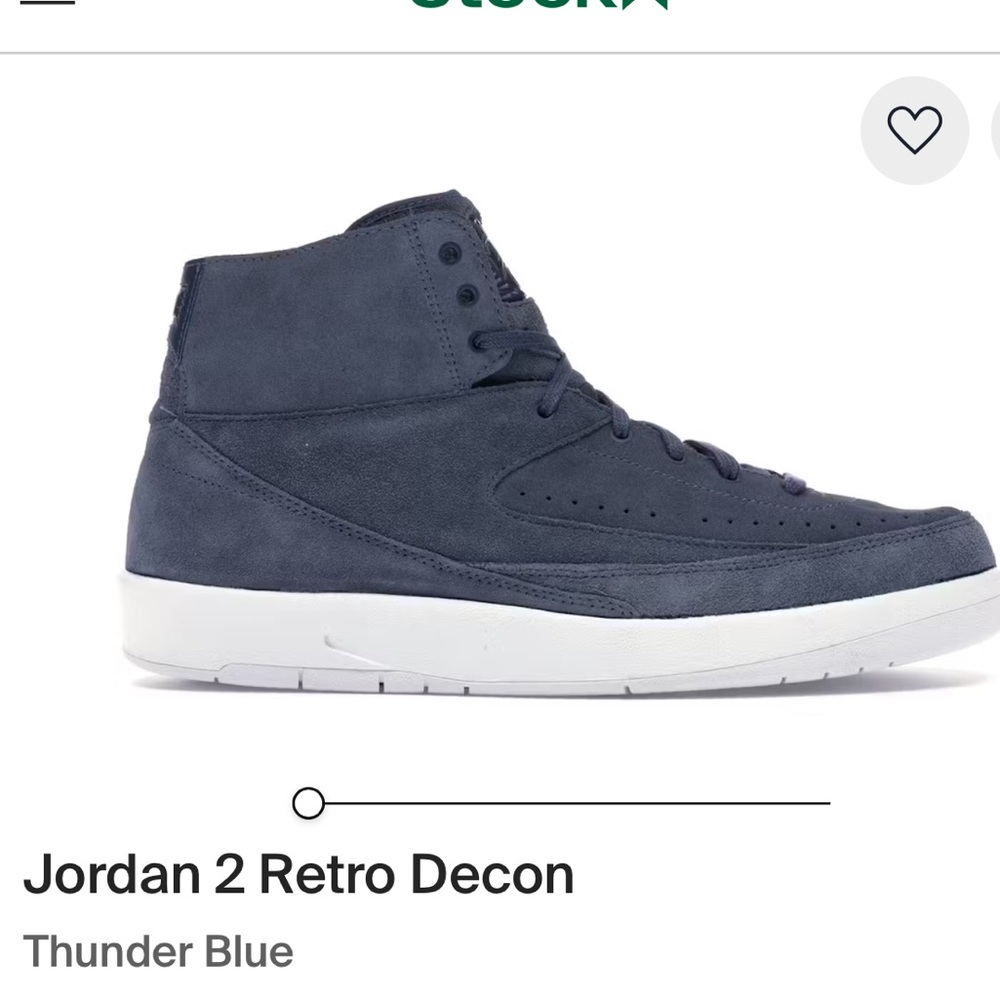 Mens Jordan 2 Retro Decon
Thunder Blue size 8